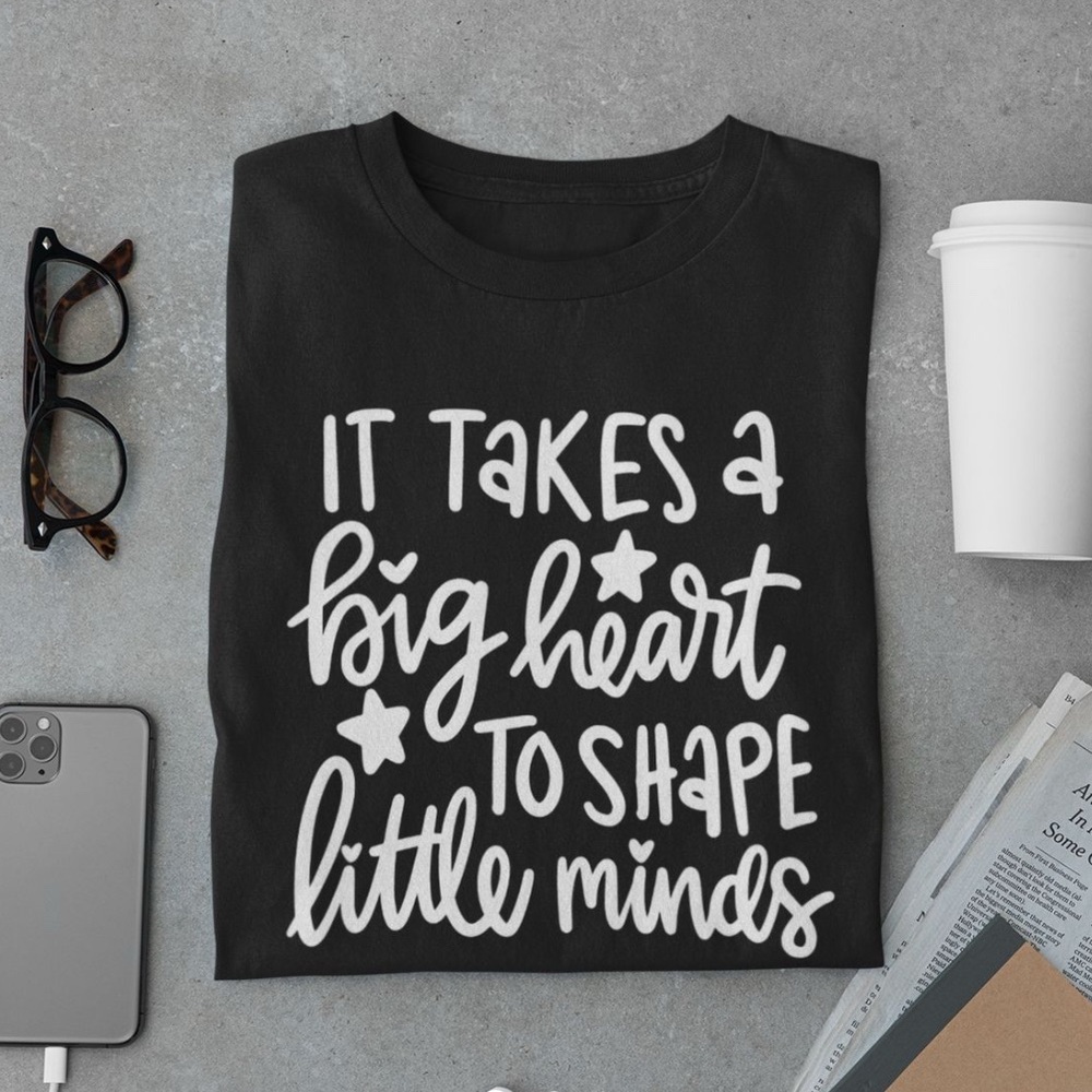 Gildan Black and White Short Sleeve Tee with Inspirational Quote